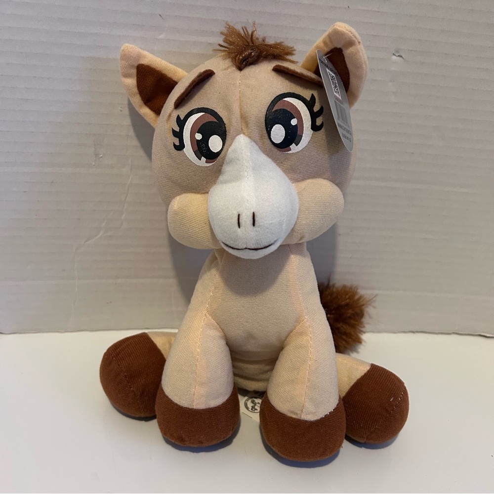 2013 Carousel Softoys 24K series brown pony plush 9-1/2” tall